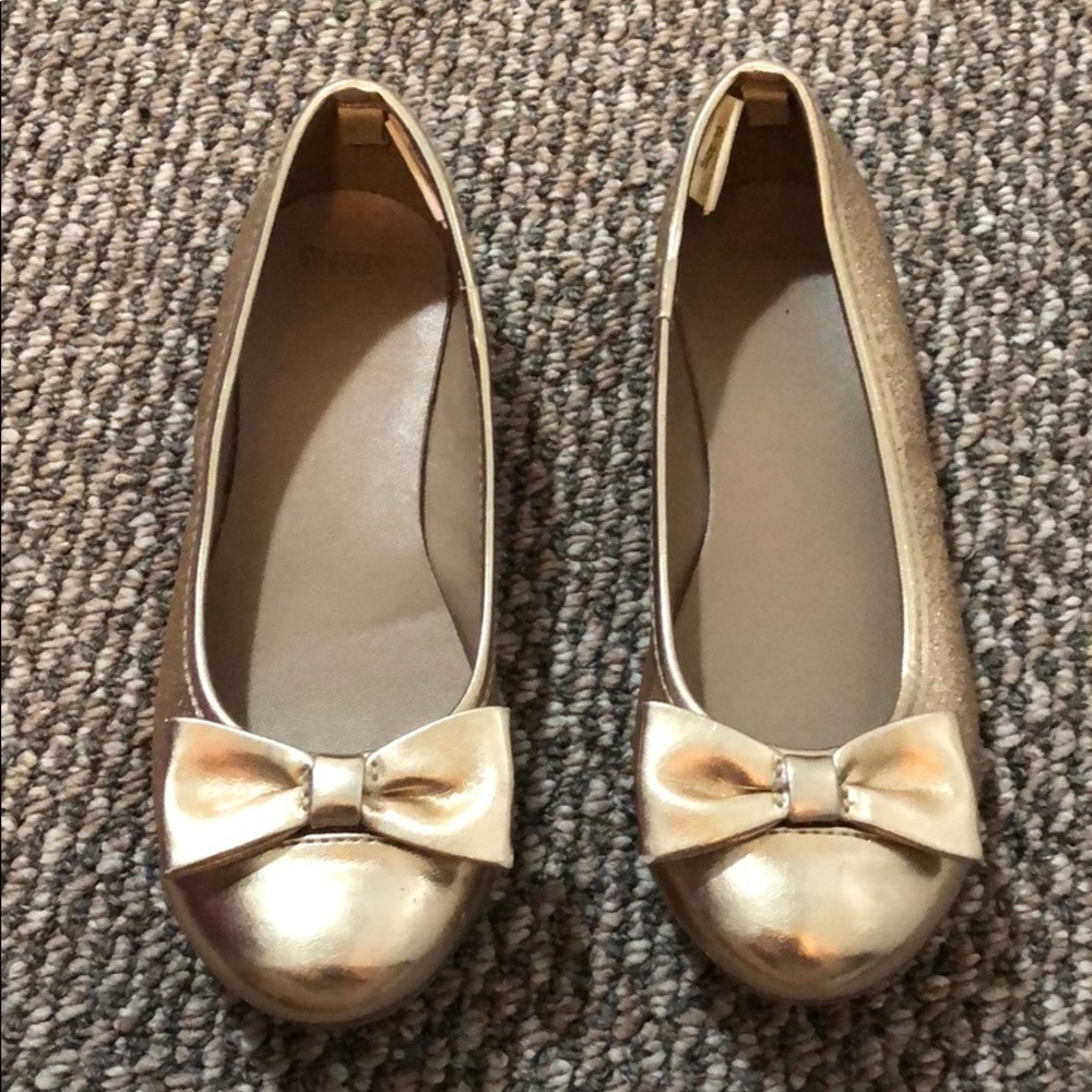 Ballet gold/sparkles girl shoes size 13